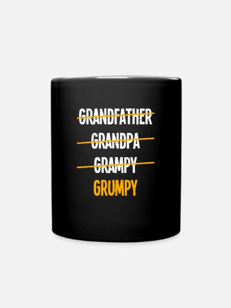 Grandfather Grandpa Grampy Grumpy Grandad Family - Full Colour Mug - black