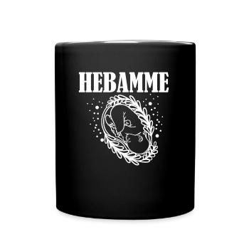 Midwife baby profession - Full Colour Mug - black - Front