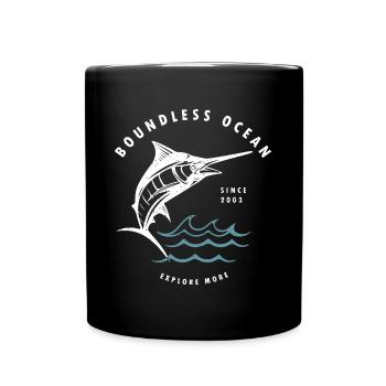 Boundless ocean,explore more - Full Colour Mug - black - Front