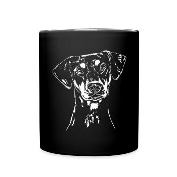 GERMAN PINSCHER Dog Dogs Wilsigns - Full Colour Mug - black - Front