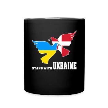 Ukraine - Tasse einfarbig - Schwarz - Vorne
