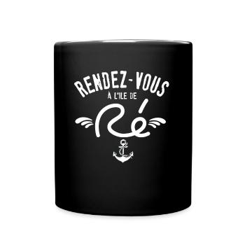 See you on the ile de Ré - Full Colour Mug - black - Front