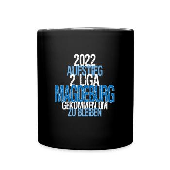Magdeburg Aufstieg - Tasse einfarbig - Schwarz - Vorne