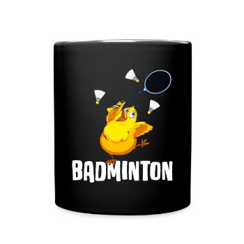badminton badminton player badminton badminton day - Full Colour Mug - black - Front