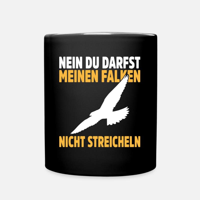 Falknerei Geschenkidee Falkner Beizjagd Greifvogel - Tasse einfarbig - Schwarz