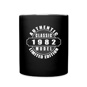 Geburtsjahr 1982 Limited Edition Unique Model - Tasse einfarbig - Schwarz - Vorne