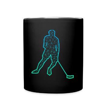 Floorball Players Floorball Hockey Floorball - Full Colour Mug - black - Front