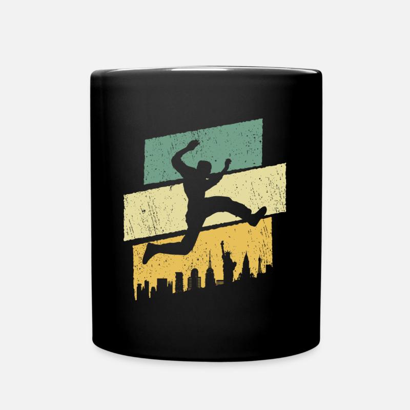 Freerunner Parkour Springen Freerunning - Tasse einfarbig - Schwarz