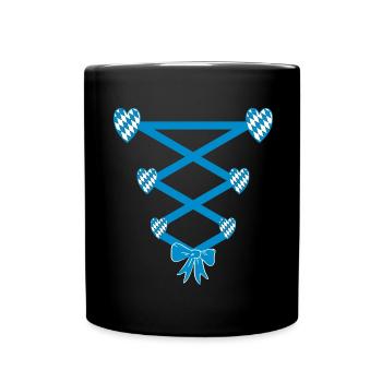 Volksfest Dirndl Remplacement - Mug uni - noir - Devant