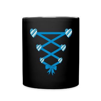 Volksfest Dirndl Remplacement - Mug uni - noir - Devant