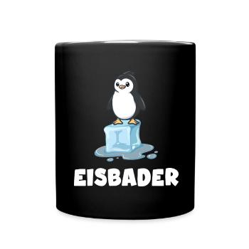 eisbader winterbader eisbademeister pinguin - Tasse einfarbig - Schwarz - Vorne