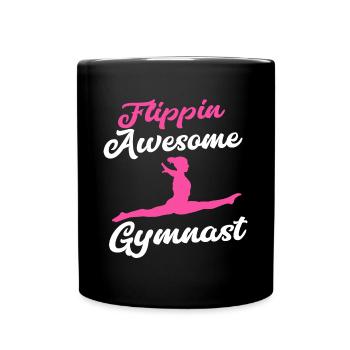 Gymnastique Acrobaties Cheerleading Gymnaste Gymnastique au sol - Mug uni - noir - Devant