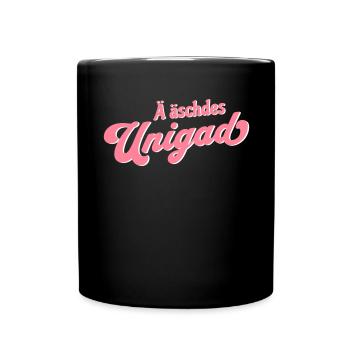 Ostdeutsch Unigad Unikat Dialekt - Tasse einfarbig - Schwarz - Vorne