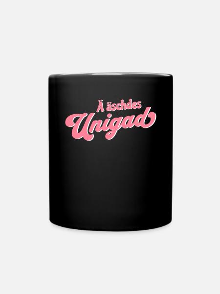 Ostdeutsch Unigad Unikat Dialekt - Tasse einfarbig - Schwarz
