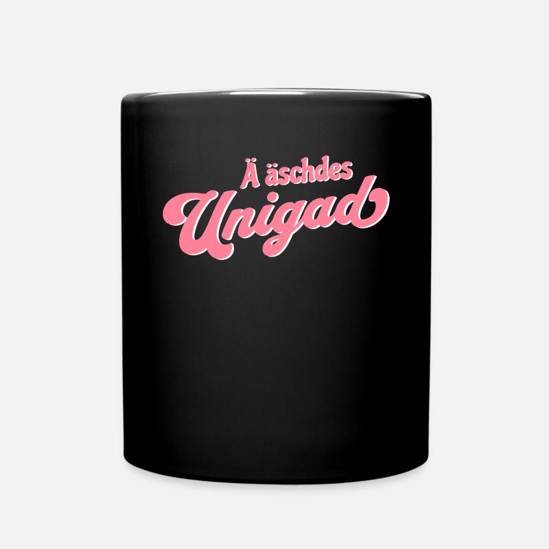 Ostdeutsch Unigad Unikat Dialekt - Tasse einfarbig - Schwarz