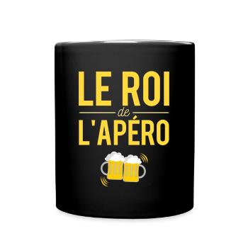 Le Roi De L'apéro Blague Bière Humour - Mug uni - noir - Devant