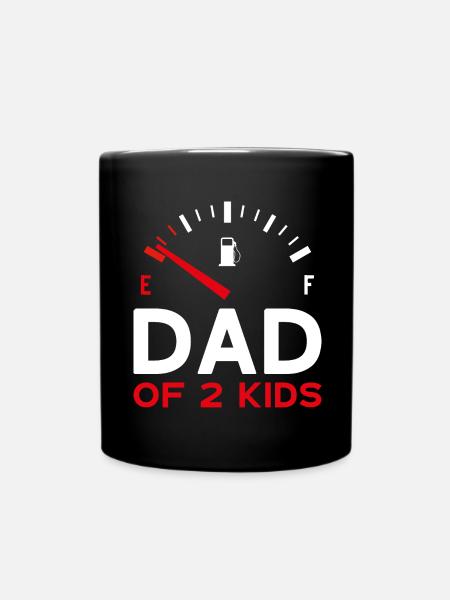 PAPA DE 2 ENFANTS PAPA DEUX ENFANTS - Mug uni - noir