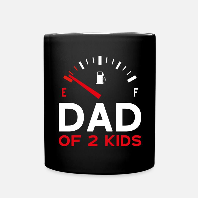 PAPA DE 2 ENFANTS PAPA DEUX ENFANTS - Mug uni - noir