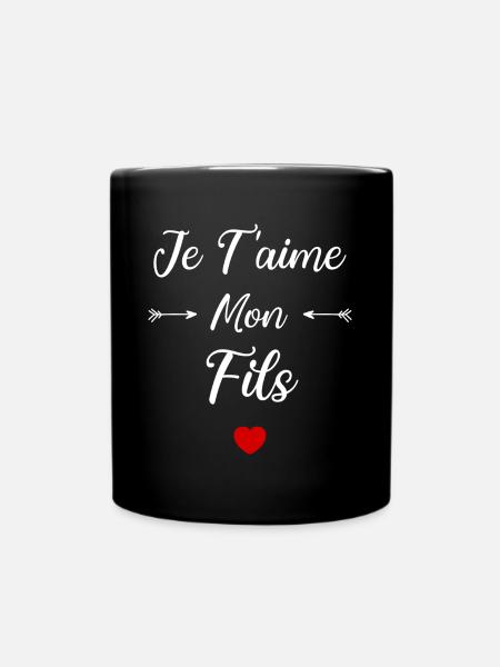 Je t'aime mon fils - Mug uni - noir
