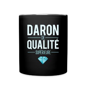 Daron de qualité supérieure meilleur papa humour - Mug uni - noir - Devant