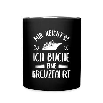 Kreuzfahrtschiff Schiffreise Kreuzfahrer Geschenk - Tasse einfarbig - Schwarz - Vorne