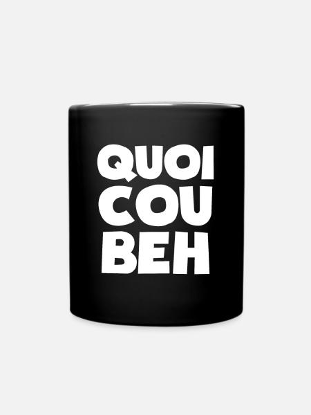 Quoicoubeh t'as les cramptés apanyan jeunesse - Mug uni - noir