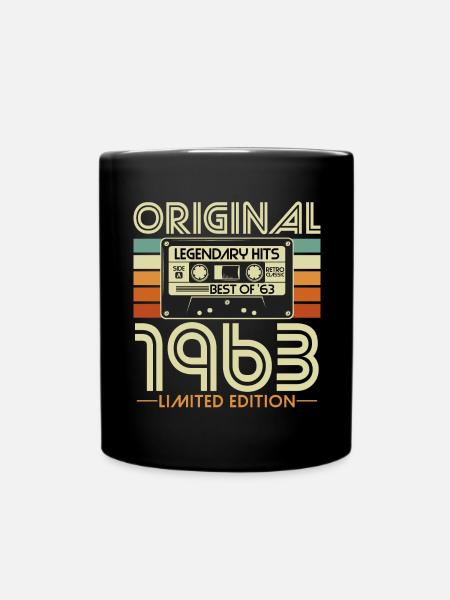 Original 1963 Vintage Vintage Birthday Retro - Mug uni - noir