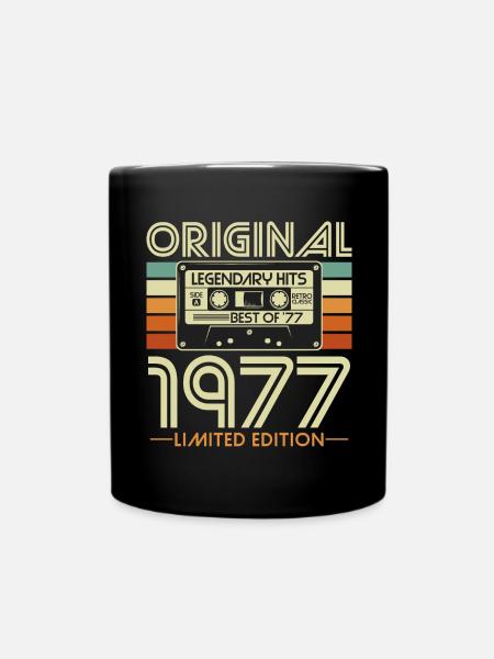 Original 1977 Vintage Vintage Birthday Retro - Mug uni - noir