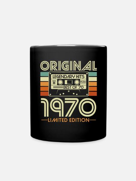 Original 1970 Vintage Vintage Birthday Retro - Mug uni - noir