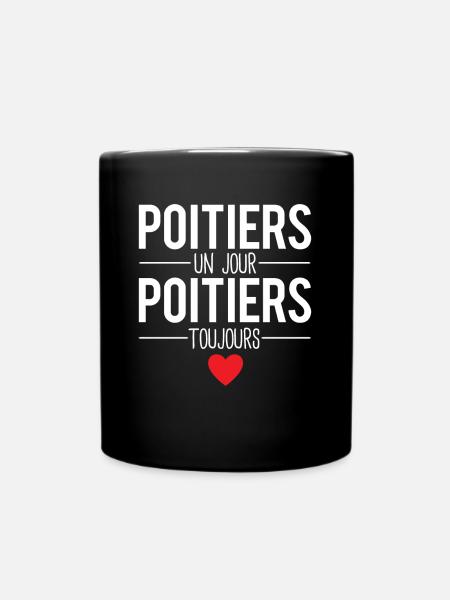 Poitiers un jour poitiers toujours cadeau poitevin - Mug uni - noir