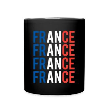 Idée cadeau français fier fierté française - Mug uni - noir - Devant