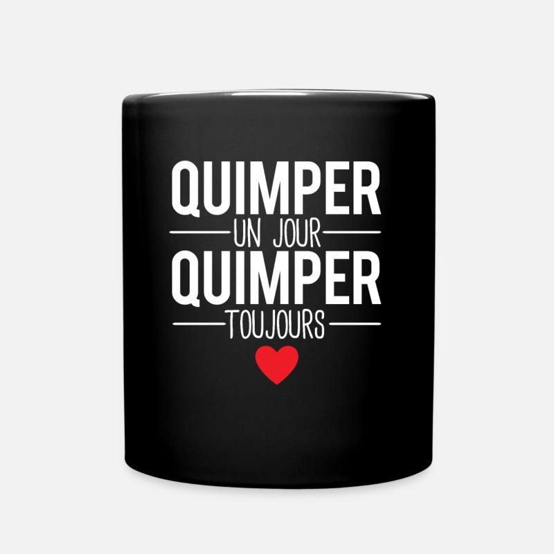 Quimper un jour quimper toujours commune france - Mug uni - noir