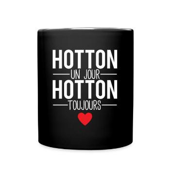 Hotton un jour hotton toujours ville belgique - Mug uni - noir - Devant