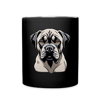 Cane Corso - Tasse einfarbig - Schwarz - Vorne