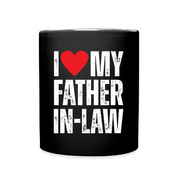 I Love My Father in Law - Full Colour Mug - black - Front