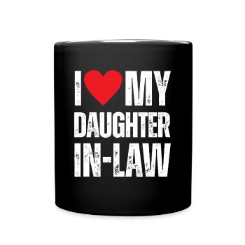 I Love My Daughter in Law - Full Colour Mug - black - Front