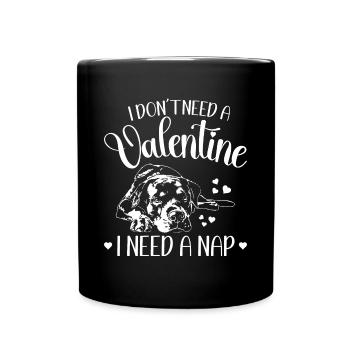 Rottweiler Saint Valentin chiens chien Wilsigns - Mug uni - noir - Devant