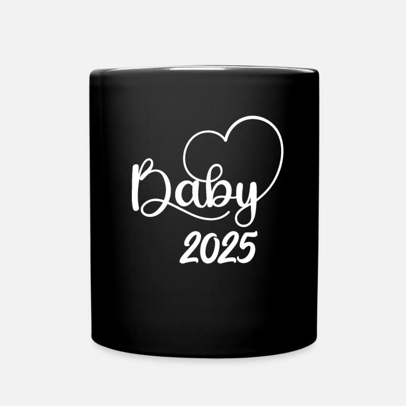 Bébé 2025 Naissance 2025 Grossesse 2025 - Mug uni - noir