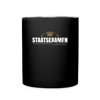 Zahnmedizin Staatsexamen - Tasse einfarbig - Schwarz - Vorne