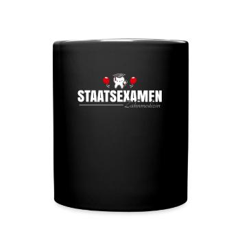 Staatsexamen Zahnmedizin - Tasse einfarbig - Schwarz - Vorne