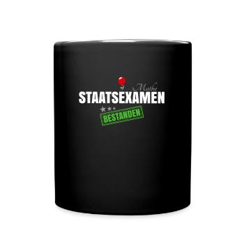 Staatsexamen Mathe - Tasse einfarbig - Schwarz - Vorne