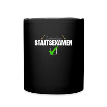 Zahnmedizin Staatsexamen - Tasse einfarbig - Schwarz - Vorne