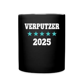 Verputzer 2025 Ausbildung Prüfung Meister Azubi - Tasse einfarbig - Schwarz - Vorne