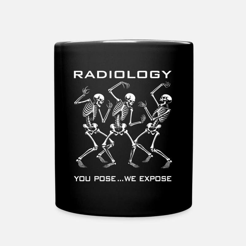 Squelettes dansants drôle de radiologue disant - Mug uni - noir