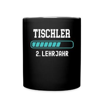 Tischler Ausbildung 2 Lehrjahr 2. Ausbildungsjahr - Tasse einfarbig - Schwarz - Vorne