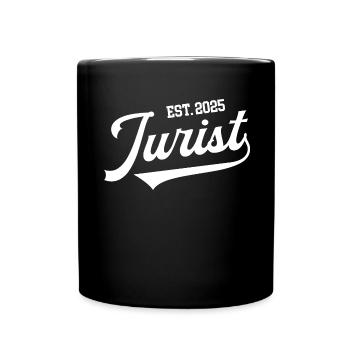 Jurist Staatsexamen Bestanden Studium Jura 2025 - Tasse einfarbig - Schwarz - Vorne