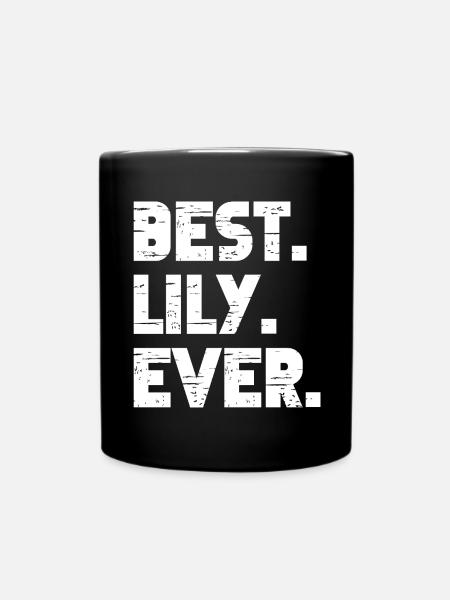 Meilleur Lily Jamais Cadeau Rétro Disant Anniversaire - Mug uni - noir