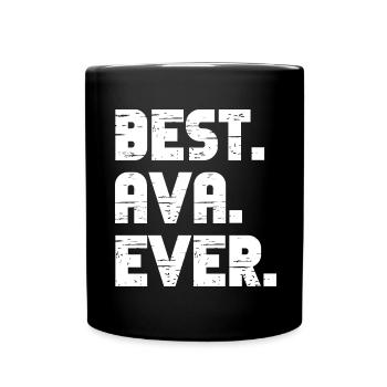 Best Ava Ever Retro Gift Saying Birthday - Full Colour Mug - black - Front