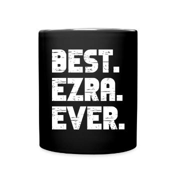 Best Ezra Ever Retro Gift Saying Birthday - Full Colour Mug - black - Front