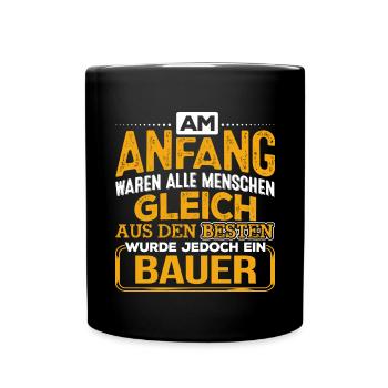BAUER - Der Beste - Tasse einfarbig - Schwarz - Vorne